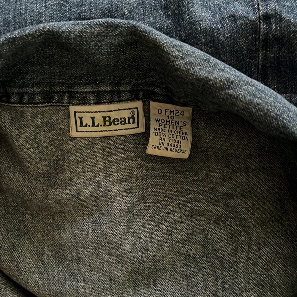 LL Bean petite denim dress - Picture 5 of 5
